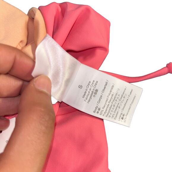 New J. Crew Pink Cheeky Beaded Side Tie Bikini Swim Bathing Suit Bottom Small - Picture 7 of 8